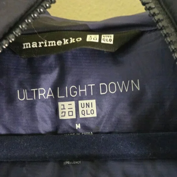 Uniqlo x Marimekko Ultra Light Down Cocoon Parka Hooded Jacket Size M - Picture 6 of 7